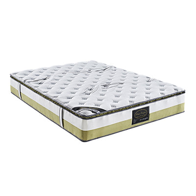 Dealsmate Queen Mattress Memory Pillow Top Pocket Spring Foam Medium Firm Bed