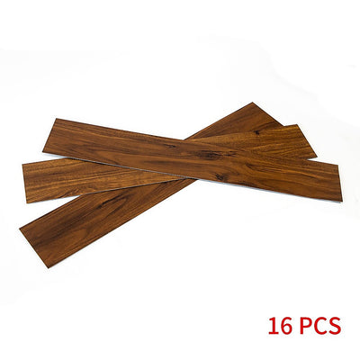 Dealsmate Vinyl Floor Tiles Self Adhesive Flooring Walnut Wood Grain 16 Pack 2.3SQM