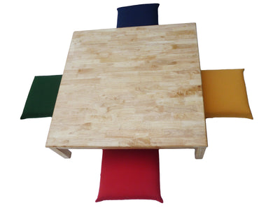 Dealsmate Square Low table and 4 cushions