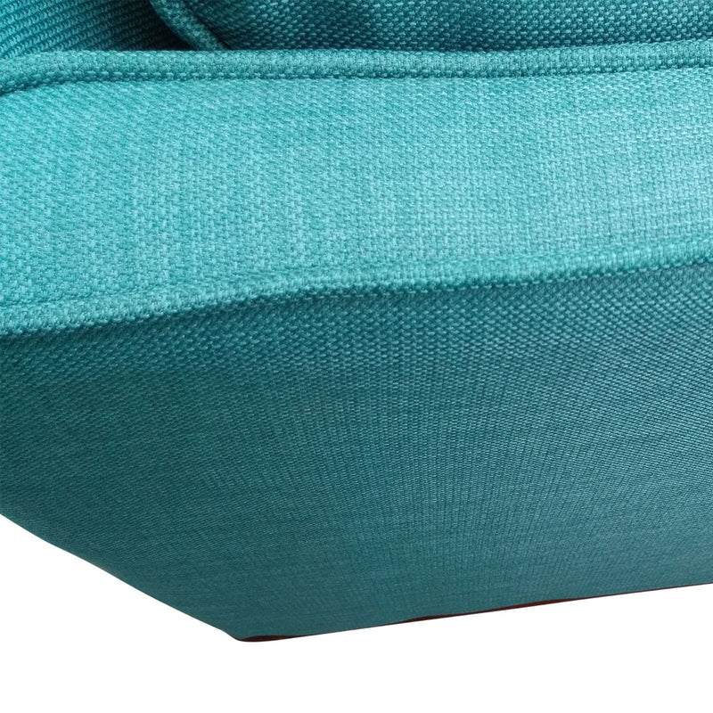 Dealsmate 2 Seater Sofa Teal Fabric Lounge Set for Living Room Couch with Wooden Frame - 