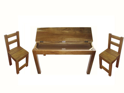 Dealsmate Hardwood study desk and 2 standard chairs