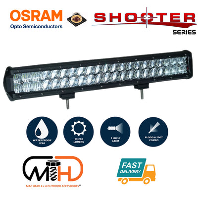 Dealsmate 20inch Osram LED Light Bar 5D 126w Sopt Flood Combo Beam Work Driving Lamp 4wd