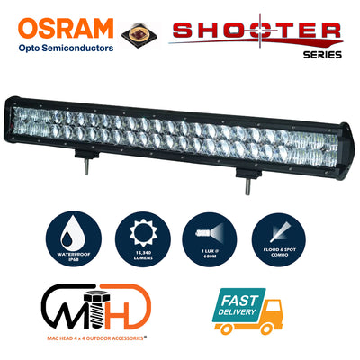 Dealsmate 23inch Osram LED Light Bar 5D 144w Sopt Flood Combo Beam Work Driving Lamp 4wd