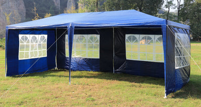 Dealsmate 3x6m Gazebo Outdoor Marquee Tent Canopy Blue