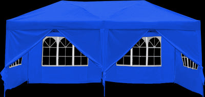 Dealsmate 3x6m Gazebo Outdoor Marquee Tent Canopy Blue