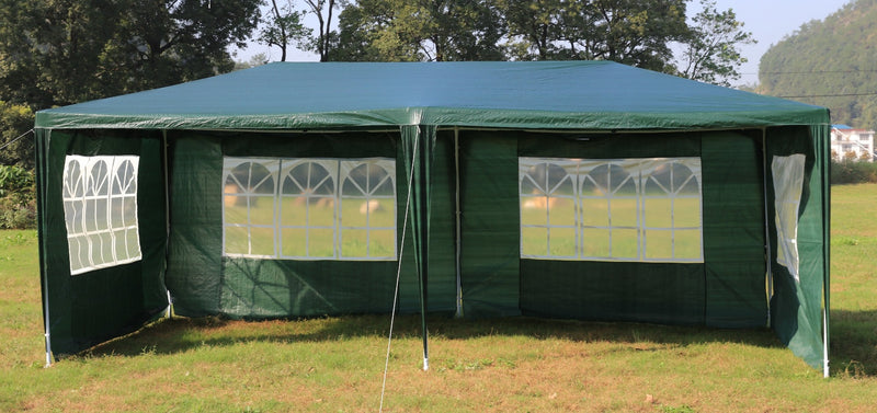 Dealsmate 3x6m Gazebo Outdoor Marquee Tent Canopy Green