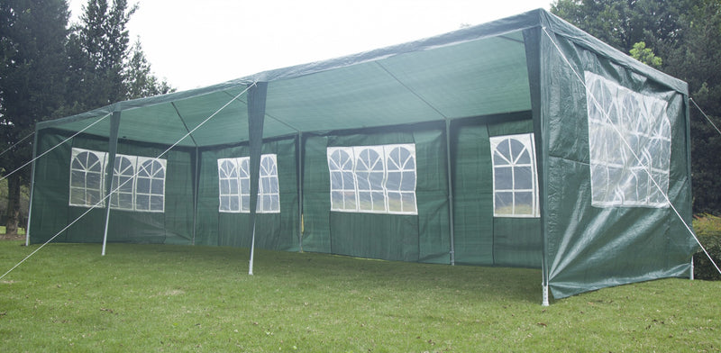 Dealsmate 3x9m Wedding Outdoor Gazebo Marquee Tent Canopy Green