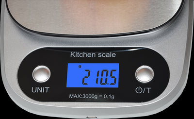 Dealsmate 0.1g High Precision Kitchen Scale Rechargable Food Scale Digital 3KG