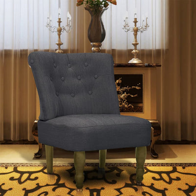 Dealsmate  French Chair Grey Fabric
