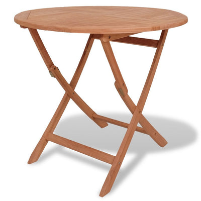 Dealsmate  Folding Garden Table 85x76 cm Solid Teak Wood