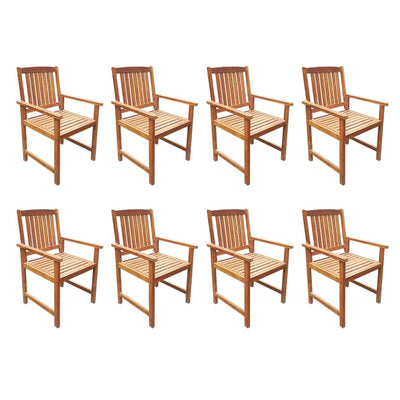 Dealsmate  9 Piece Outdoor Dining Set Solid Acacia Wood