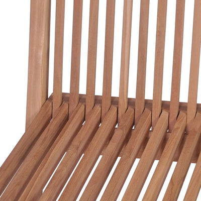 Dealsmate  Folding Garden Chairs 4 pcs Solid Teak Wood