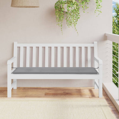 Dealsmate  Garden Bench Cushion Grey 150x50x3 cm Oxford Fabric