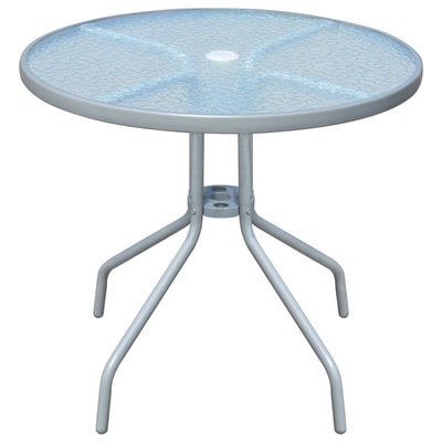 Dealsmate  Bistro Table Grey 80x71 cm Steel