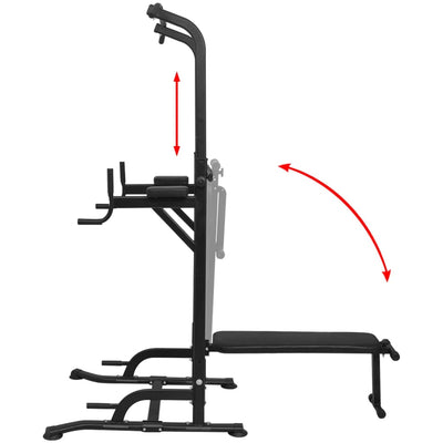 Dealsmate  Power Tower with Sit-up Bench