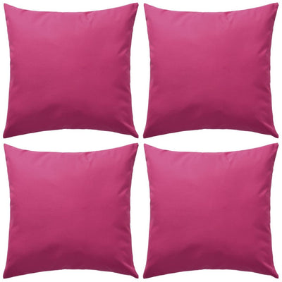 Dealsmate  Outdoor Pillows 4 pcs 45x45 cm Pink