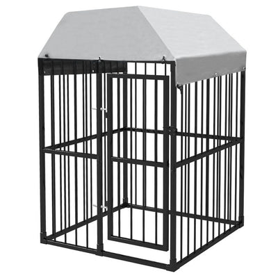 Dealsmate  Outdoor Dog Kennel with Roof 1,2x1,2x1,9 m