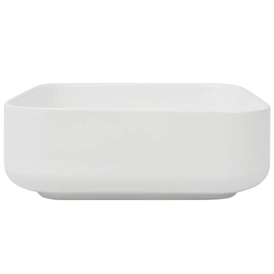Dealsmate  Basin Square Ceramic White 38x38x13.5 cm