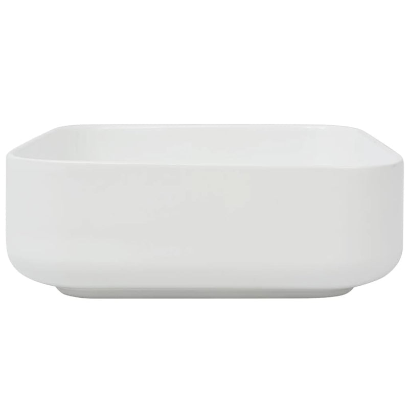 Dealsmate  Basin Square Ceramic White 38x38x13.5 cm