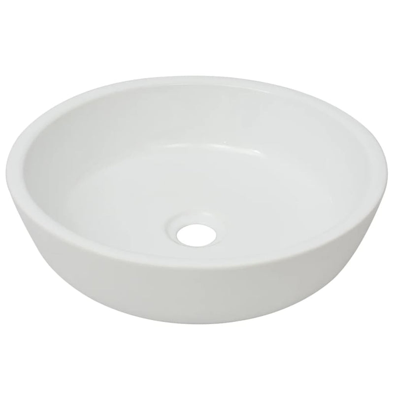 Dealsmate  Basin Round Ceramic White 42x12 cm