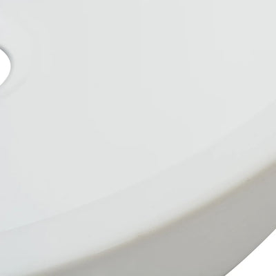 Dealsmate  Basin Round Ceramic White 42x12 cm