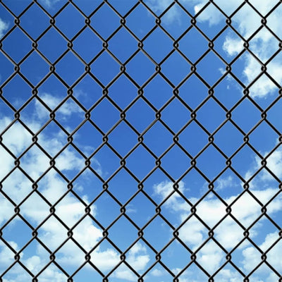 Dealsmate  Chain Link Fence with Spike Anchors 1.97x25 m Grey