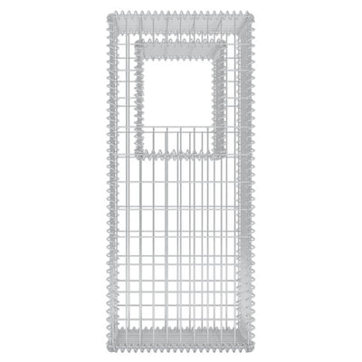 Dealsmate  Gabion Basket Post/Planter Steel 50x50x120 cm