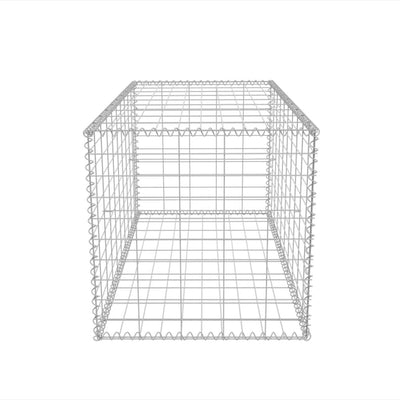 Dealsmate  Gabion Basket Galvanised Steel 100x50x50 cm