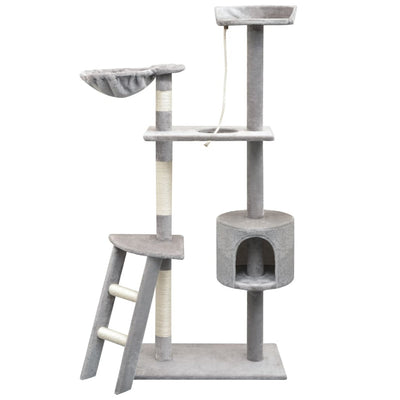 Dealsmate  Cat Tree with Sisal Scratching Posts 150 cm Grey