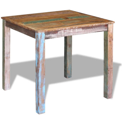 Dealsmate  Dining Table Solid Reclaimed Wood 80x82x76 cm