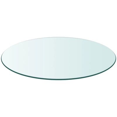 Dealsmate  Table Top Tempered Glass Round 600 mm