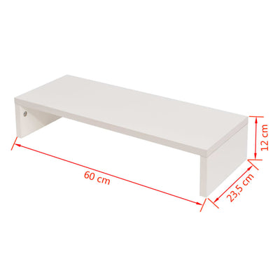 Dealsmate  Monitor Stand Engineered Wood 60x23.5x12 cm White