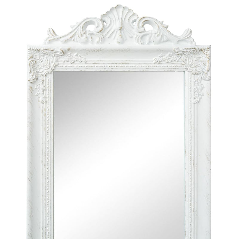 Dealsmate  Free-Standing Mirror Baroque Style 160x40 cm White
