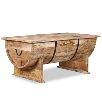 Dealsmate  Coffee Table Solid Mango Wood 88x50x40 cm