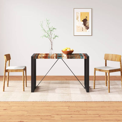 Dealsmate  Dining Table Solid Reclaimed Wood 120 cm
