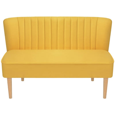 Dealsmate  Sofa Fabric 117x55.5x77 cm Yellow