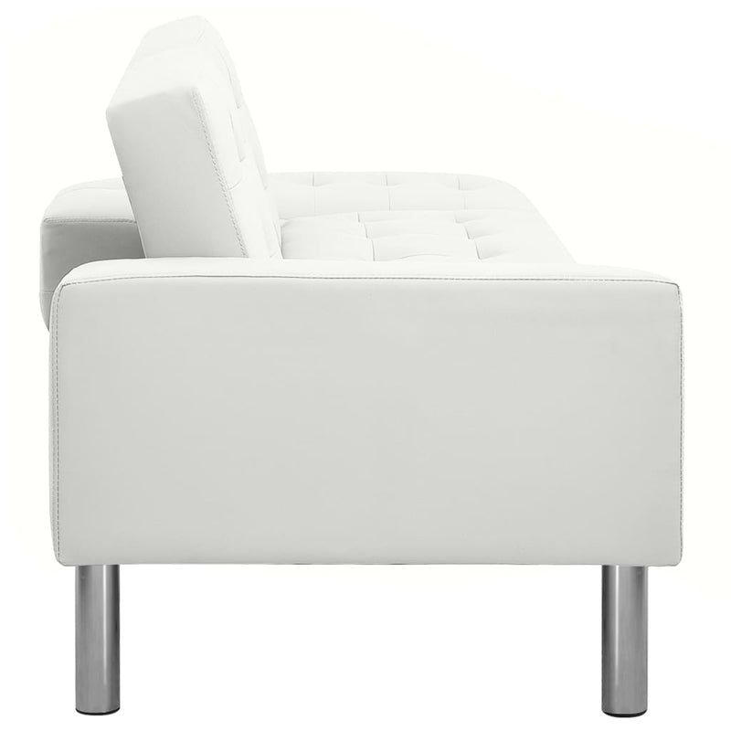 Dealsmate  Sofa Bed Artificial Leather White