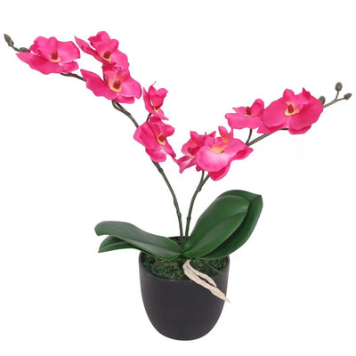 Dealsmate  Artificial Orchid Plant with Pot 30 cm Red