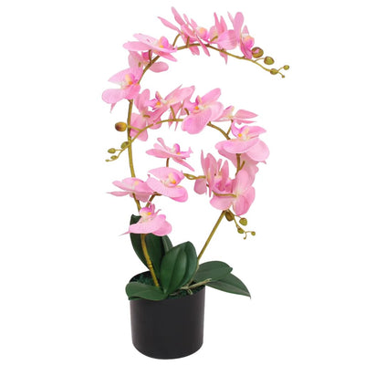 Dealsmate  Artificial Orchid Plant with Pot 65 cm Pink