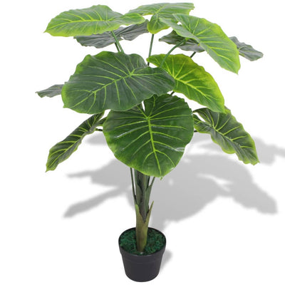 Dealsmate  Artificial Taro Plant with Pot 85 cm Green