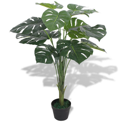 Dealsmate  Artificial Monstera Plant with Pot 70 cm Green