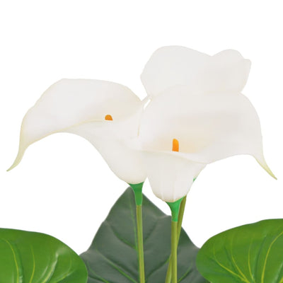 Dealsmate  Artificial Calla Lily Plant with Pot 85 cm White