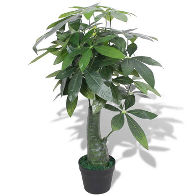 Dealsmate  Artificial Fortune Tree Plant with Pot 85 cm Green