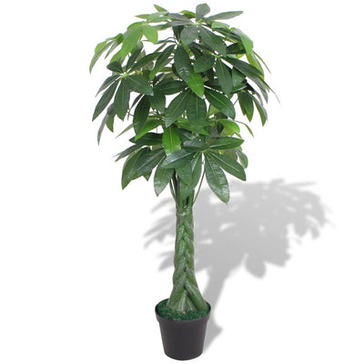 Dealsmate  Artificial Fortune Tree Plant with Pot 145 cm Green