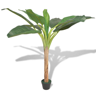 Dealsmate  Artificial Banana Tree Plant with Pot 150 cm Green