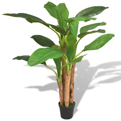 Dealsmate  Artificial Banana Tree Plant with Pot 175 cm Green