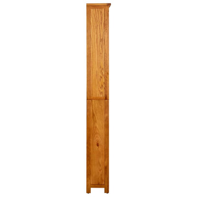 Dealsmate  6-Tier Bookcase 80x22.5x180 cm Solid Oak Wood