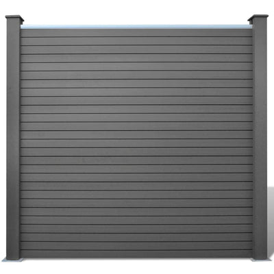 Dealsmate  Garden Fence Panels 2 pcs WPC 361 cm Grey