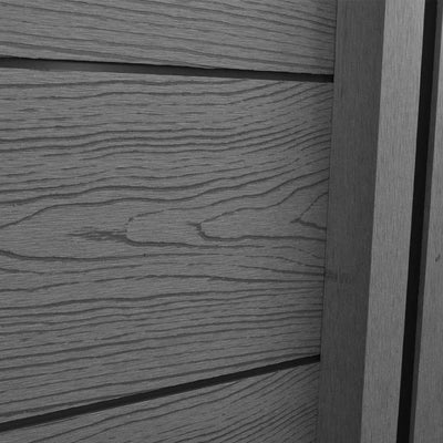 Dealsmate  Garden Fence Panels 3 pcs WPC 538 cm Grey