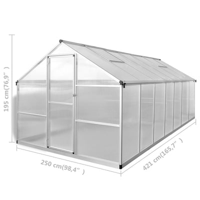Dealsmate  Greenhouse Reinforced Aluminium 10.53 m²